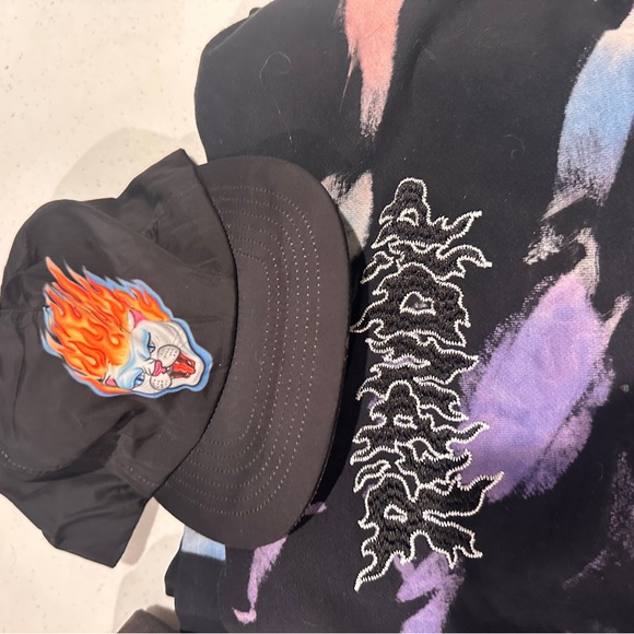 Ripndip blaze Tie-Dye embroidered Hoodie, shorts and hellride hat Cap Set - Picture 2 of 12